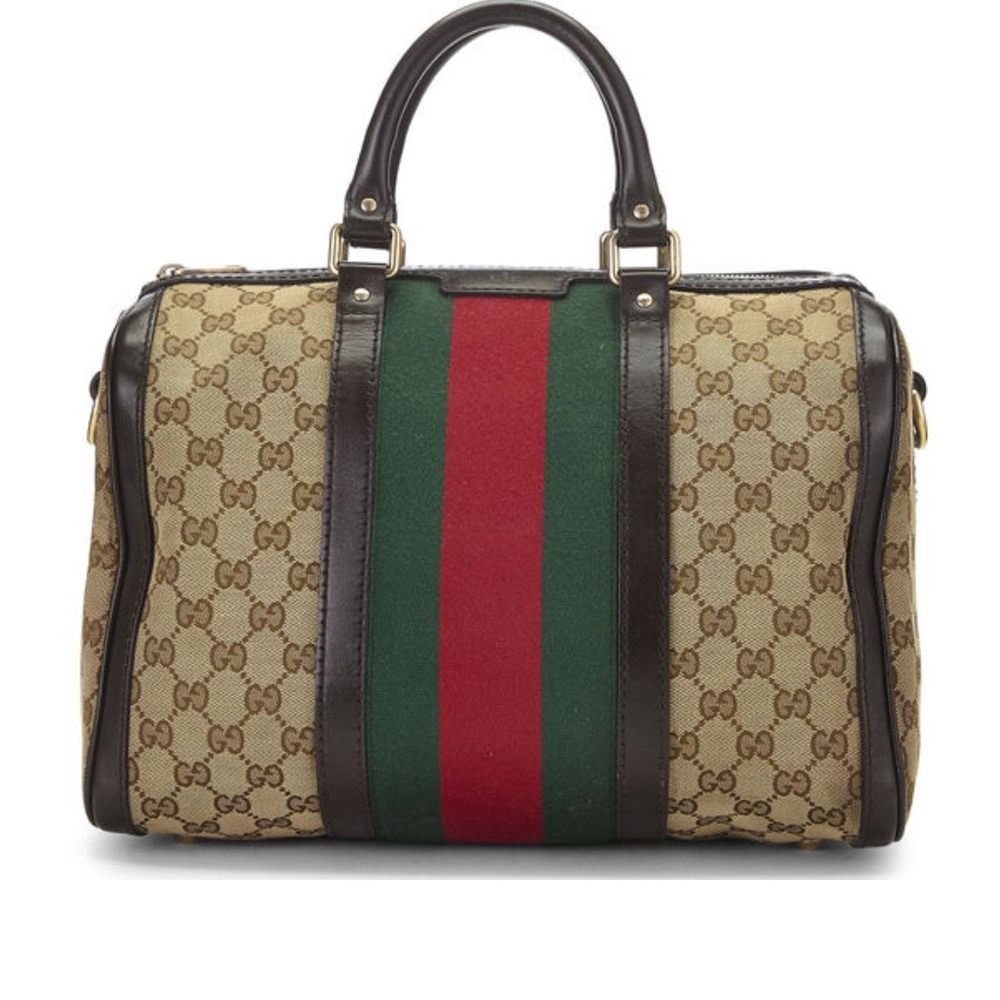 Original GG canvas Web Boston bag, medium